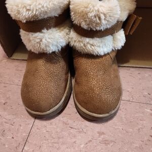 Roxy Tan Faux Fur Boots